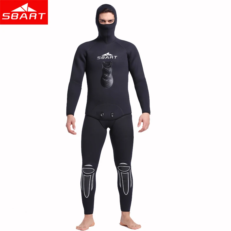 SBART men 3 mm thickening neoprene warm two suits fishing diving suit snorkeling | Wetsuits