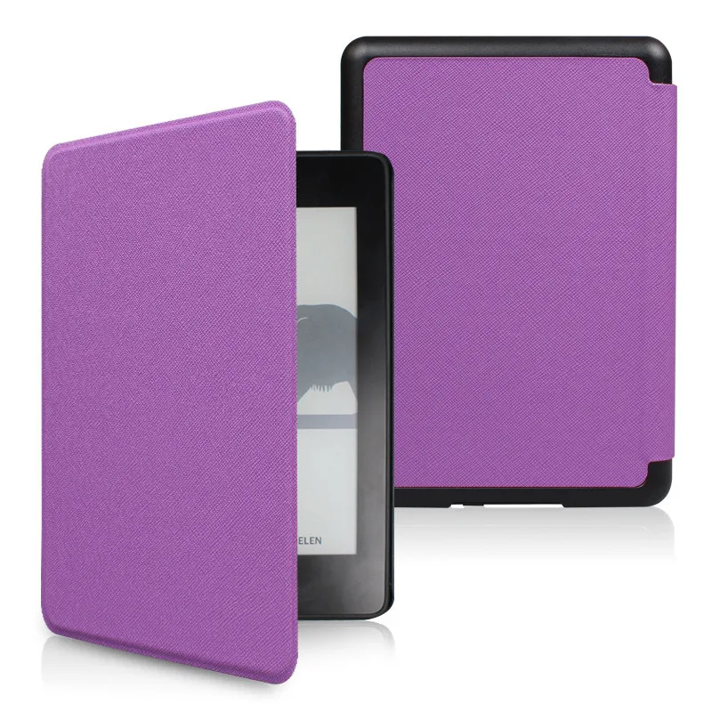 Purple Чехол для Amazon Kindle Paperwhite 4 Smart Shell Cover с функцией автоматического сна для Kindle Paperwhite 10th Gen - Цвет: Purple