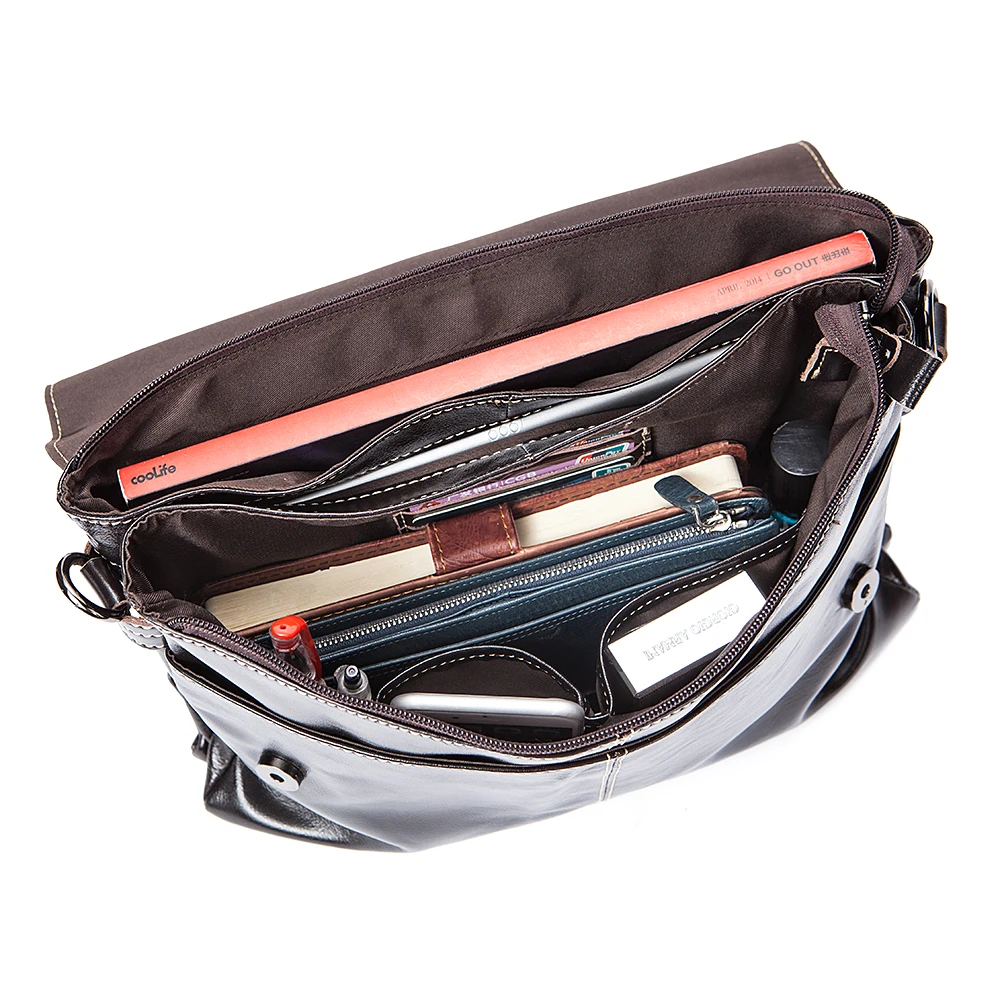 COMFORSKIN Bolsa Masculina, Новое поступление, мужская кожаная сумка-мессенджер,, Гарантированная воловья кожа, большая вместительность, мужские сумки