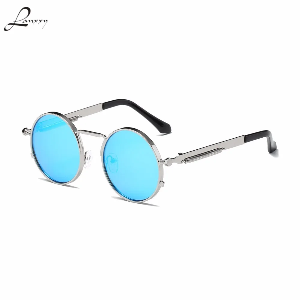 Lanxxy 2018 New Vintage Steampunk Sunglasses Men Round Sun Glasses for Women | Аксессуары для одежды