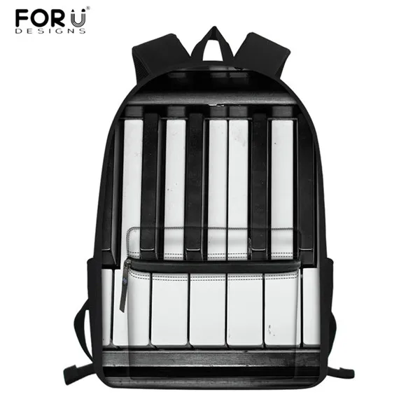 FORUDESIGNS/Винтажные школьные сумки, набор музыкальных нот, пианино, клавиатура, 3D принт, 3 шт., модные школьные рюкзаки для детей, студентов, сумка, рюкзак - Цвет: HMC1363Z58