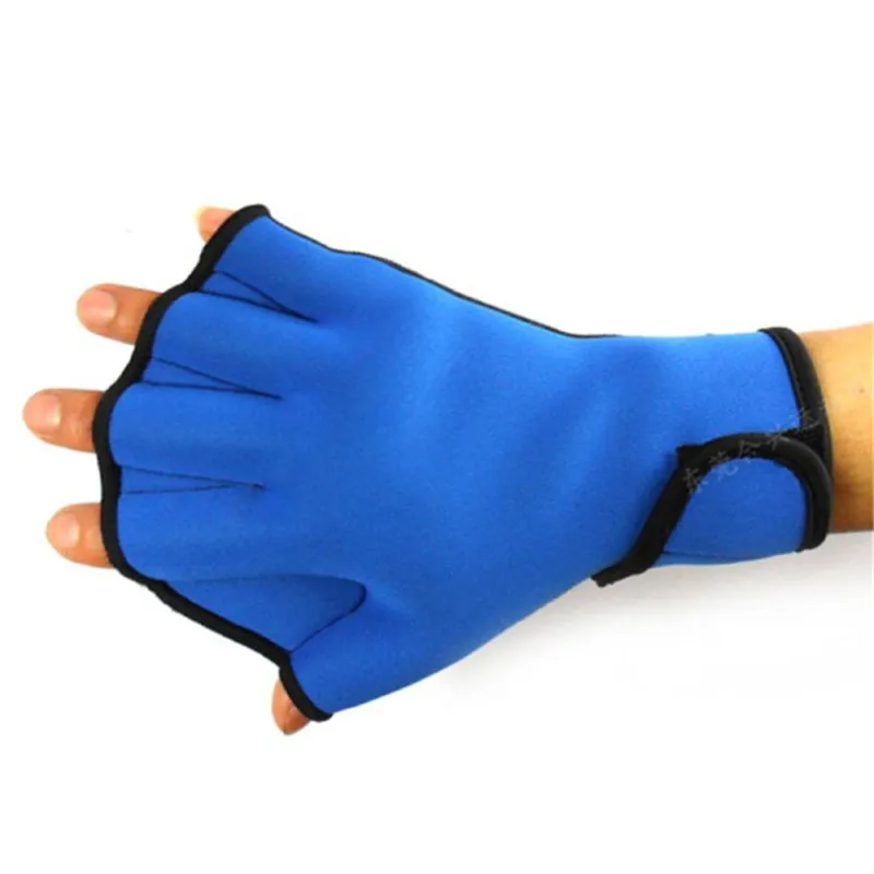 

Водная Аэробика Aqua Jogger для плавания, плавания, серфинга для дайвинга, с перепонками, неопреновые синие перчатки