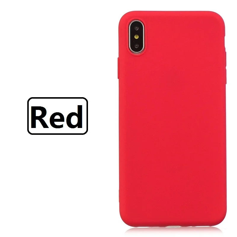 Модный простой мягкий силиконовый чехол для телефона из ТПУ ярких цветов Xiaomi Redmi