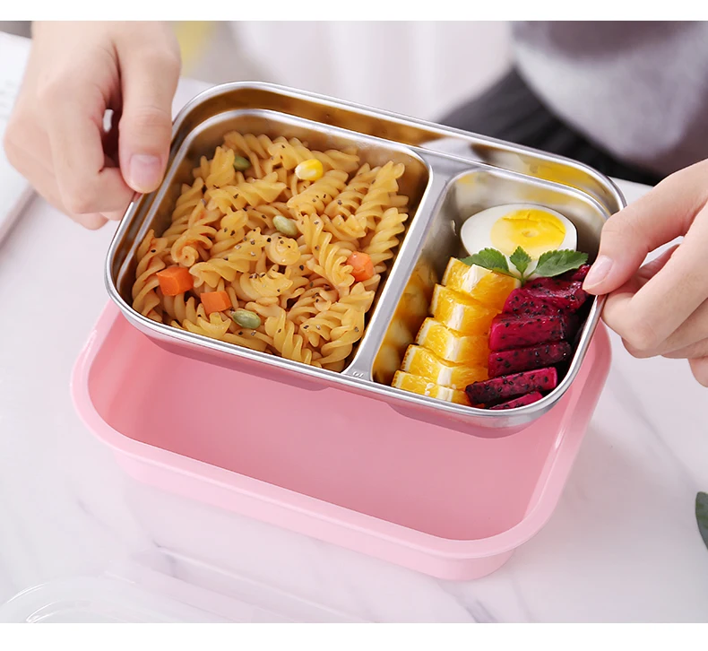 Дети ланч бокс 304 Нержавеющая Сталь Bento box японский контейнер для еды термос для еды детская посуда термальность студентов пикник посуда хранения