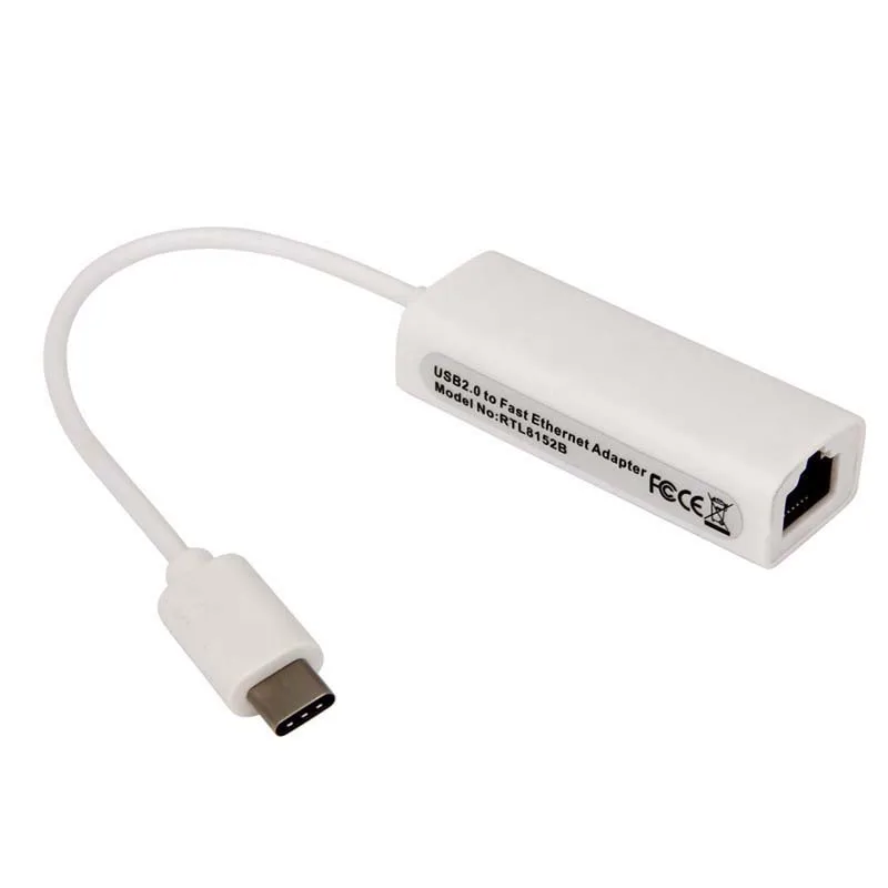 Chielecnal высокоскоростной RJ45 10/100 гигабитный проводной Интернет кабель USB3.1 Type C Ethernet