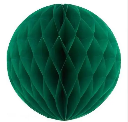 Dark green 1 шт./лот несколько размеров Бумага вафельная шары фонарь День рождения украшения детей baby shower рождественские украшения для дома - Цвет: Dark green