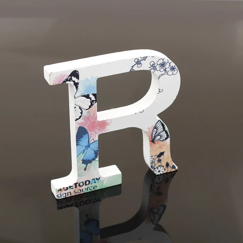 1 шт. деревянные буквы бабочки Letras персональное имя Дизайн Искусство ремесло