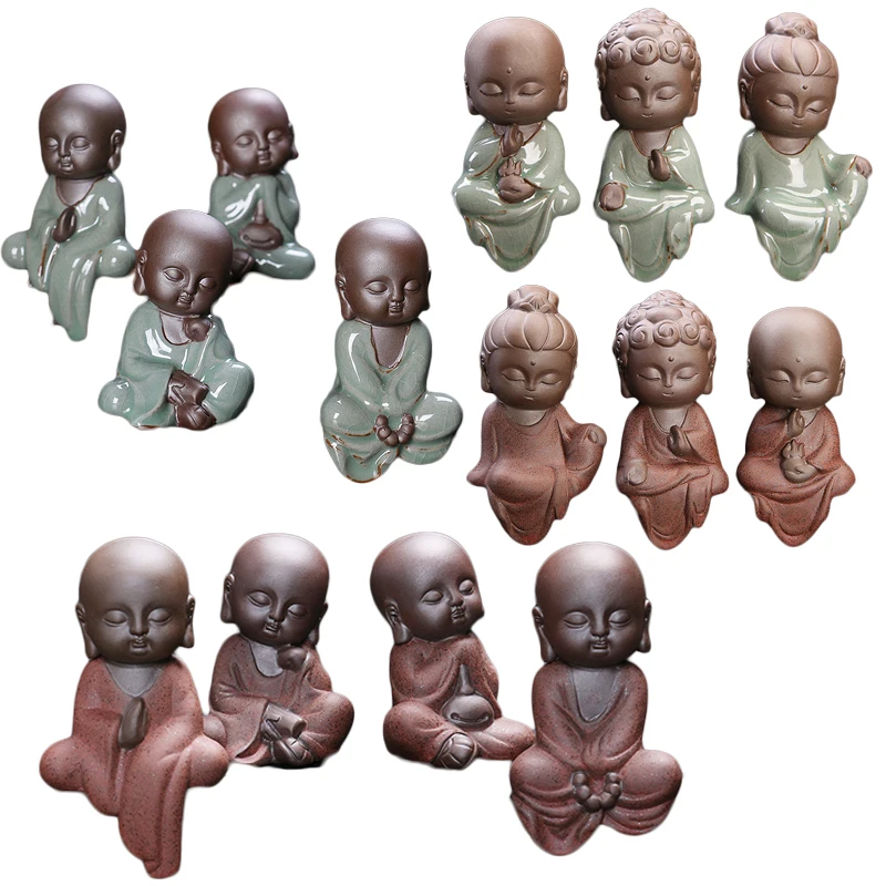 F Творческий молодой монах Чай Домашние животные Бутик Исин домашние украшения