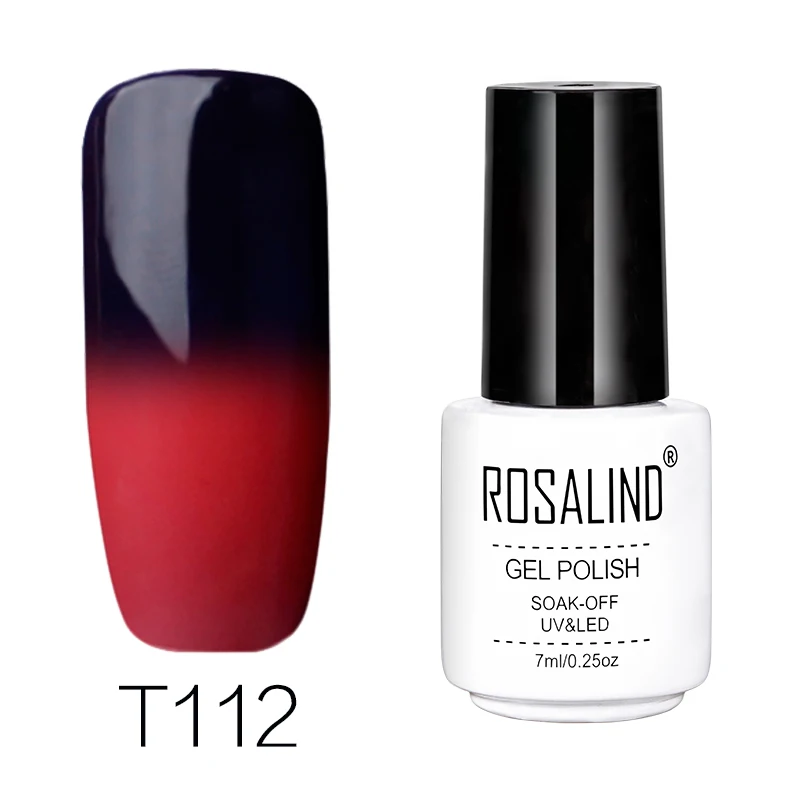 Гель для ногтей ROSALIND 1 S, Гель-лак для ногтей, серия Hybrid Primer с изменением температуры и цвета, ультрафиолетовый, быстросохнущий, для маникюра - Цвет: RCT112