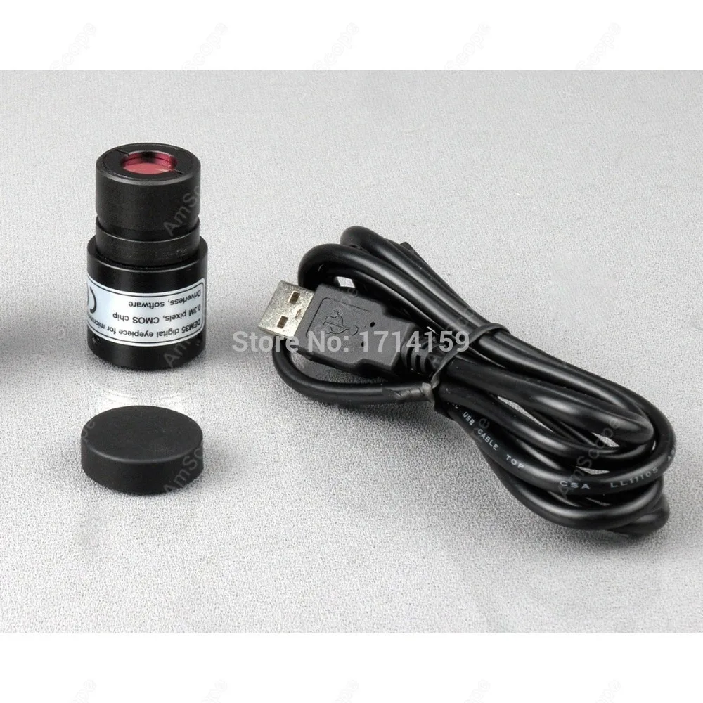 Student School Microscope-AmScope Supplies 20X-40X-80X Stereo Dissecting Microscope with 1.3MP USB Camera SE306-AZ-E1 | Инструменты