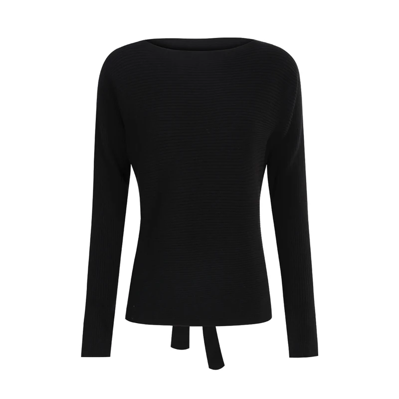 IRISIE 2017 Black Autumn Fashion Sweater Women Casual Hollow Out Strap Jumper Sweet O-neck Long Sleeve Lady | Женская одежда