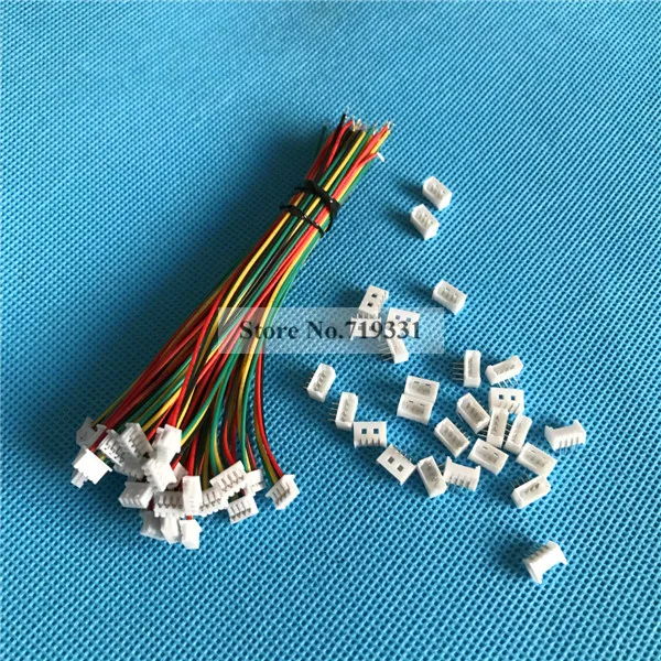 Micro JST 1 25 ММ 4P 4 контактный Штекерный разъем с проводом + гнездовой штекер 10