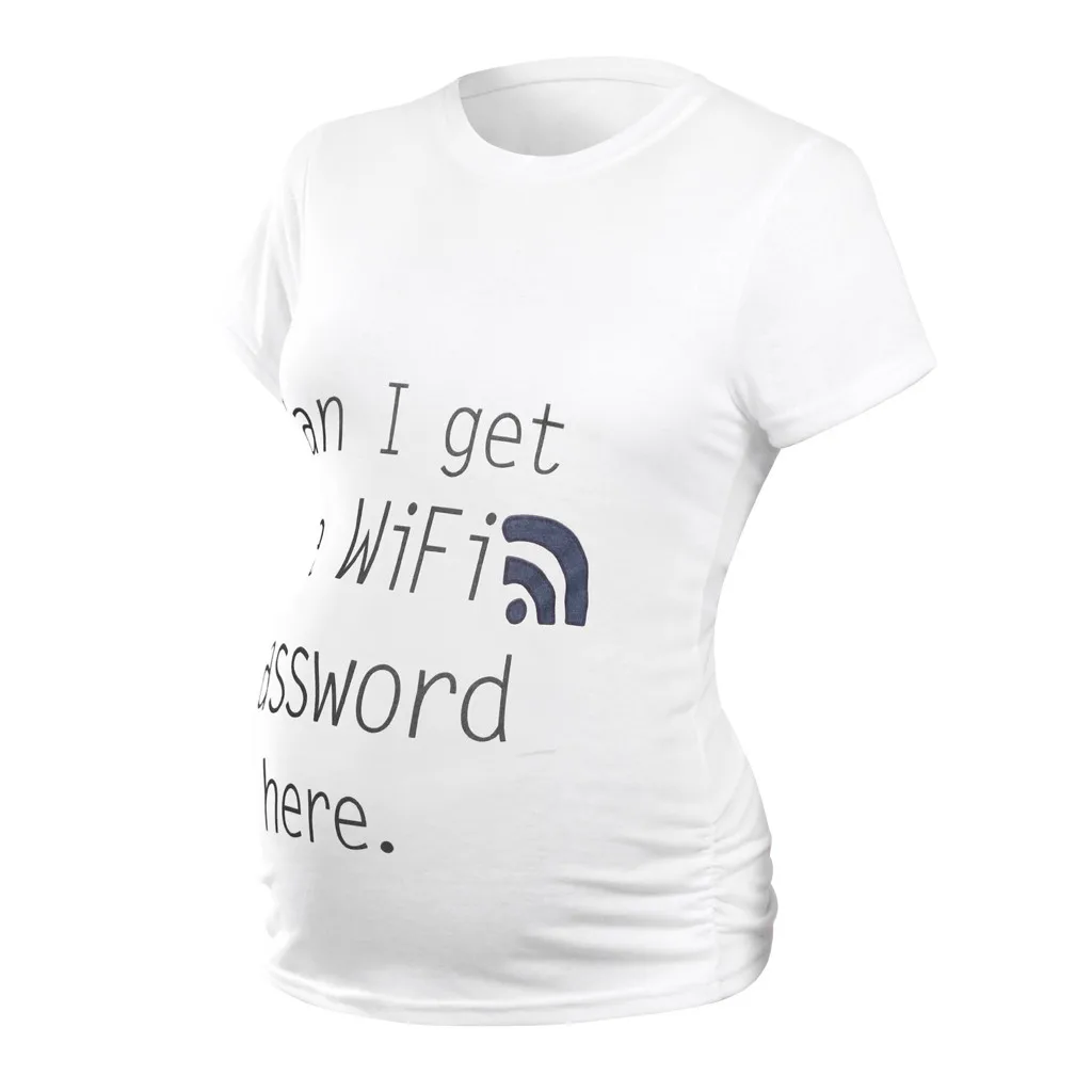 Одежда для беременных футболка с принтом девочек Повседневная кормления