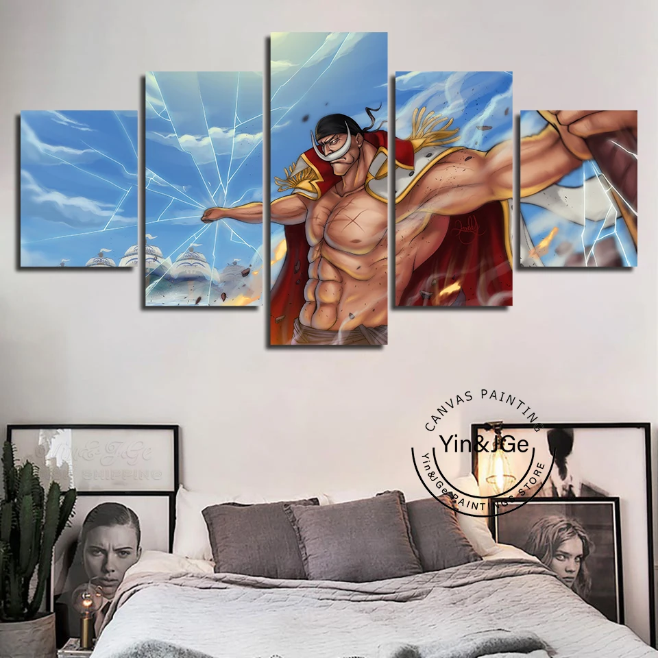 Настенный художественный холст печати Одна деталь картина 5 Панель персонажей