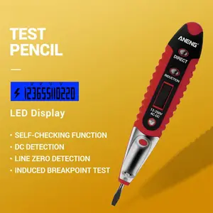VD700 Digital Test Pencil Multifunction AC DC 12-250V Tester Electrical Test Pencil Detector Voltage Detector Test Pen
