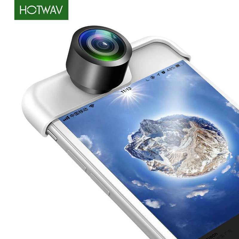 2 шт Panoclip линза для двойной камеры мобильного телефона Lente 360 iphone Full View панорамный
