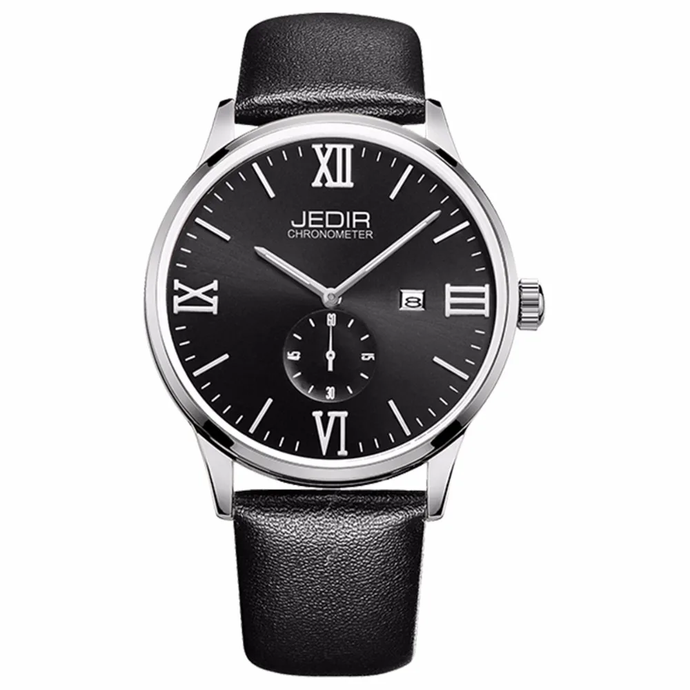 Часы JEDIR Roma Мужские кварцевые модные повседневные с календарем и пряжкой