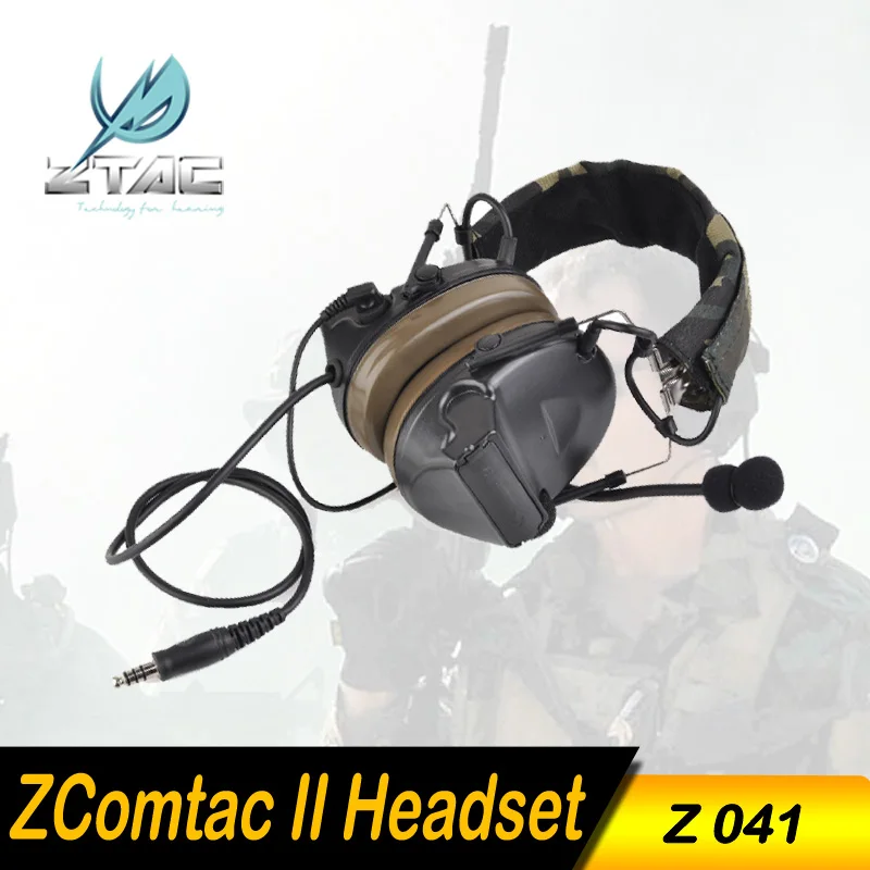 Z 041 наушник элемент Tactical Comtac II страйкбол Пейнтбол Охота TAC гарнитура с Z125 PTT kenwood