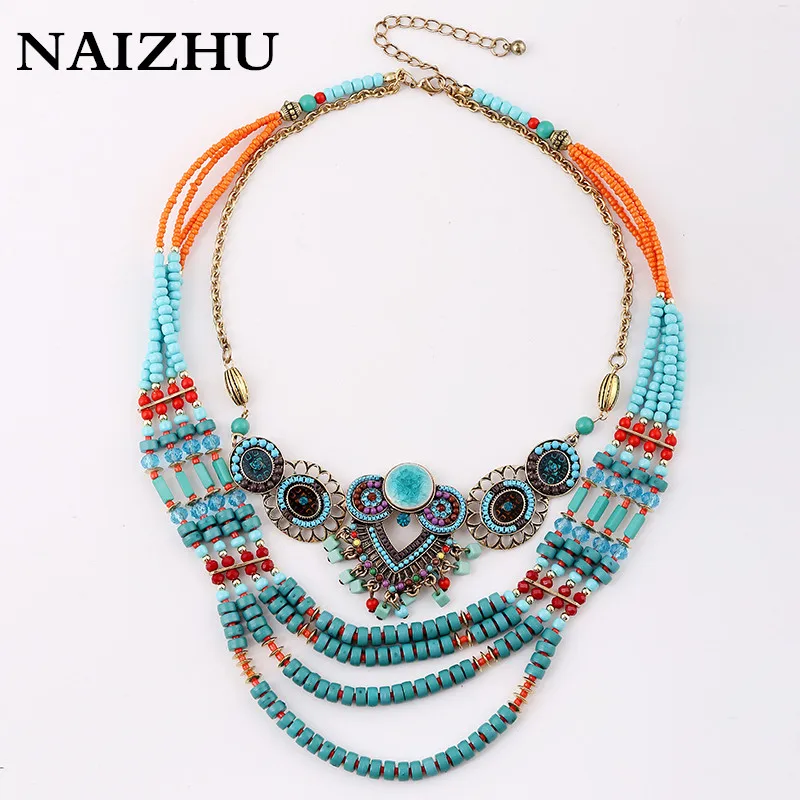 2016 Latest Jewelry Fashion New Arrival Pendants &amp Necklaces Bohemia style Big Luxury Statement Necklace for Women | Украшения и