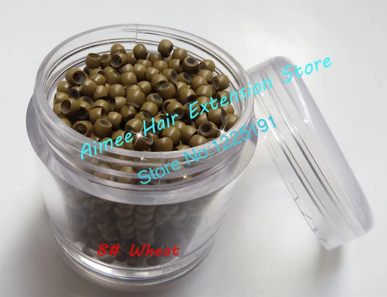1000 шт./лот Силиконовое нано кольцо для наращивания волос микрокольца 3 0 мм бусины