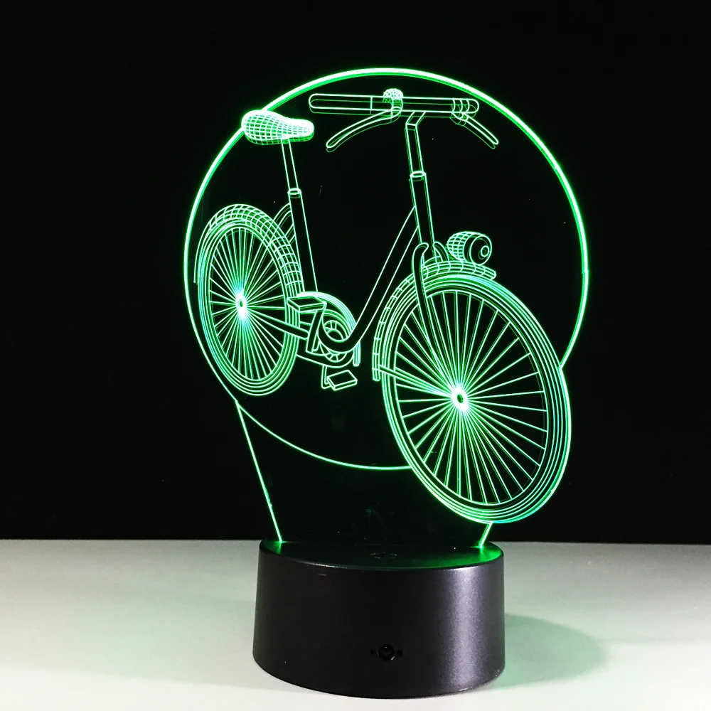 2017 новая светодиодная 3d лампа простой дистанционный переключатель. Сенсорный