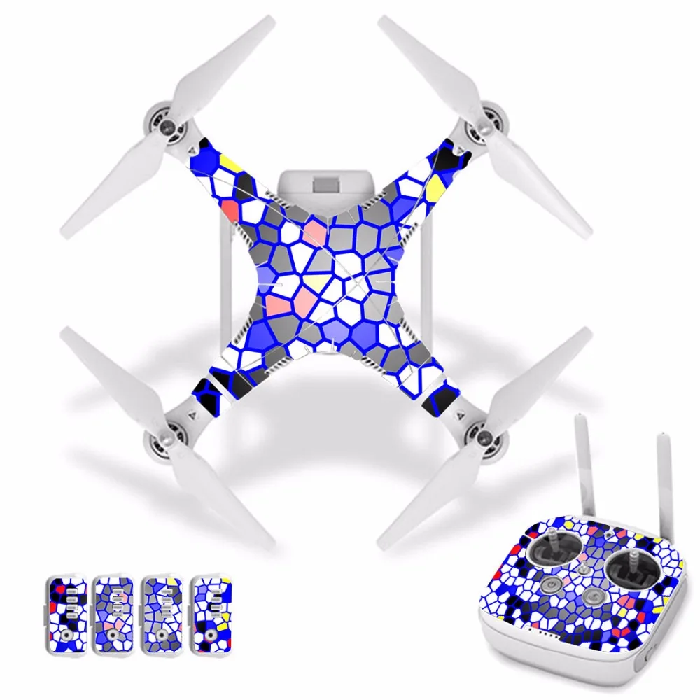 [J30048] сетки водонепроницаемые ПВХ Наклейка для DJI Phantom 3 Защитная пленка корпуса