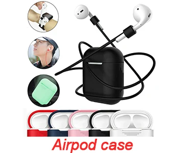 Для Apple AirPods наушники случае аксессуары AirPod чехол Роскошный чехол для Airpods Apple мягкий силиконовый защитный Air стручки случаях