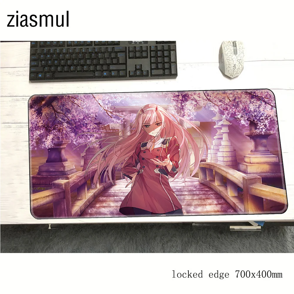 darling in the franxx mouse pad 700x400x2mm mats gifts Computer mat gaming accessories xl mousepad keyboard games pc gamer | Компьютеры и