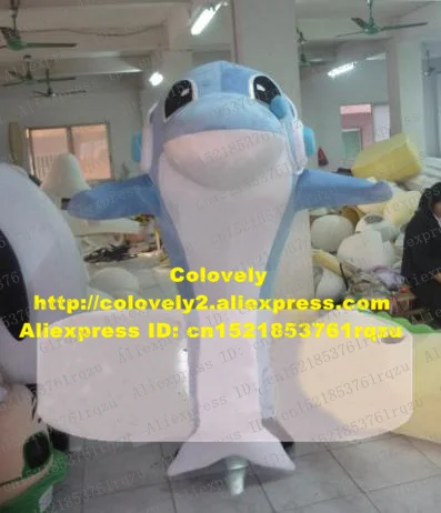 Playsome Голубой дельфин морской свиньи дельфиниды Кит талисман костюм мультяшный