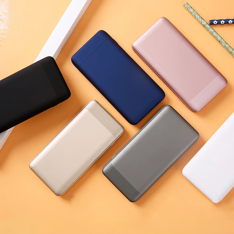 Новый ультра-тонкий мобильный блок питания 10000mAh Зарядка сокровище портативный
