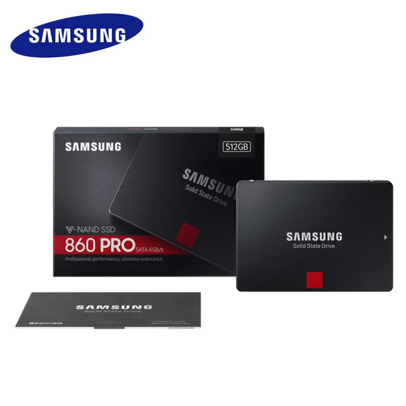 SAMSUNG SSD, 860 PRO 256 GB 512 GB Внутренний твердотельный диск HD Жесткий диск SATA 3 2,5 HHD для ноутбуков настольных ПК 1 ТБ 2 ТБ 4 ТБ