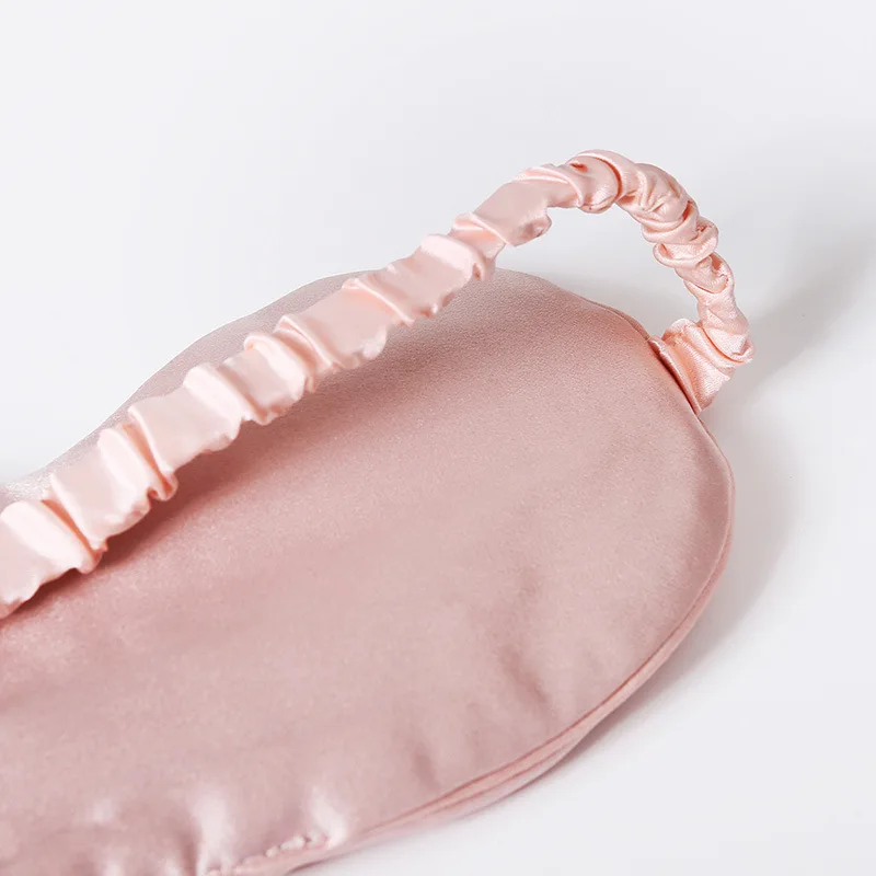

1Pcs New High Quality Pure Silk Sleep Rest Eye Mask Padded Shade Cover Travel Relax Aid Blindfolds Drop Shipping Sleep Mask
