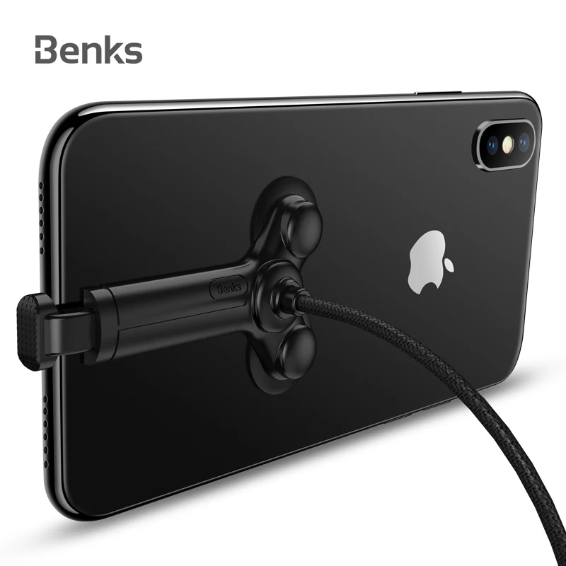 Benks мобильный игровой кабель 8Pin USB для зарядного устройства iPhone Xs Max быстрой