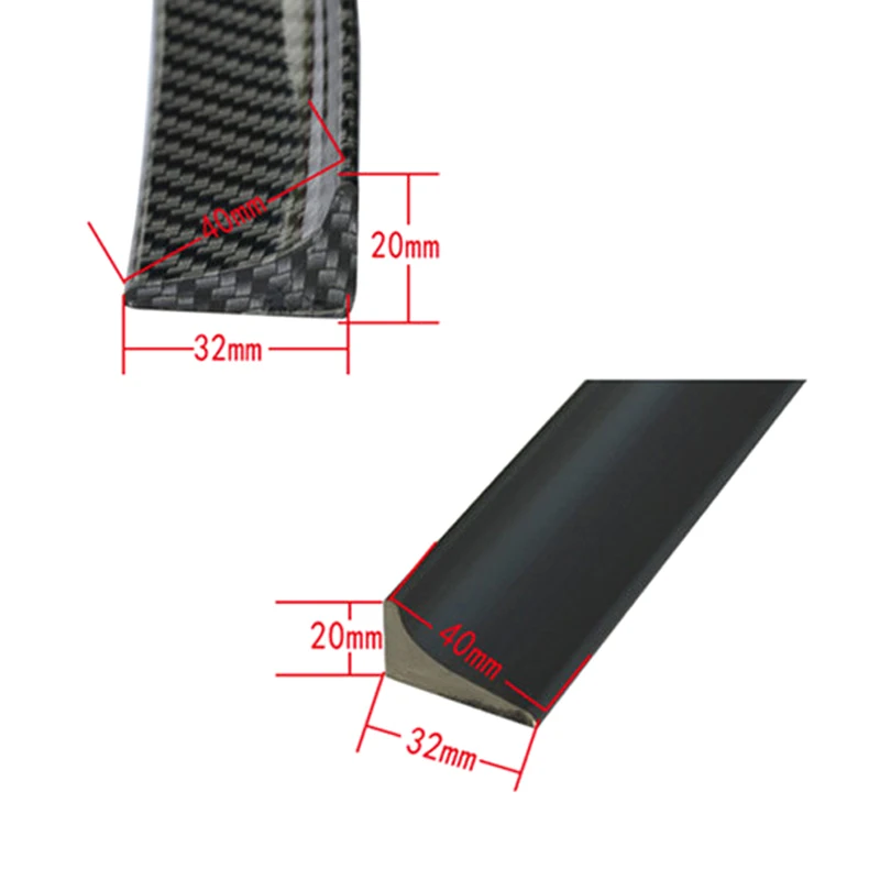 

1 Pcs Car Fenders Rubber Trim Strip Protector Anti-scratch Decorative Trunk Guard TD326