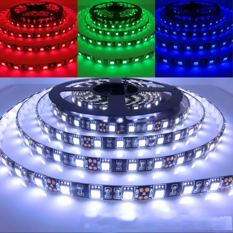 SMD 5050 RGB Светодиодная лента 5 м 60 светодиодов/м гибкая Водонепроницаемая IP65 для