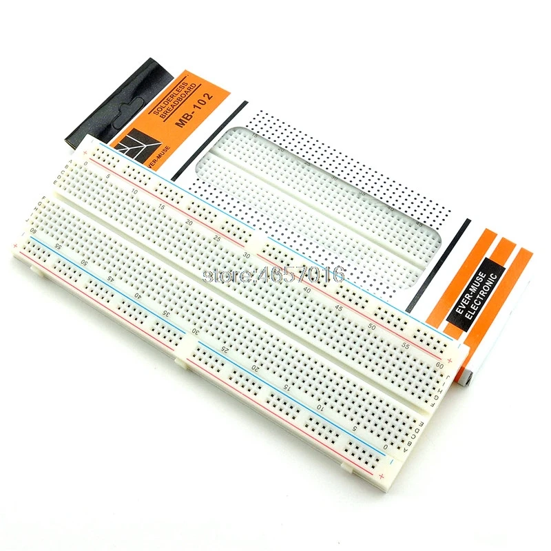 Good quality wholesale 5pcs/lot Breadboard 830 Point Solderless PCB Bread Board MB-102 MB102 Test Develop DIY | Обустройство дома
