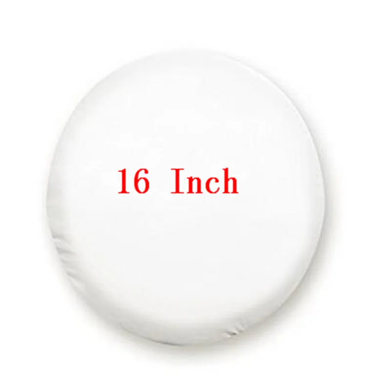 16 inch 1 шт. покрытие для автомобильной покрышки чистый белый 13 '', 14", 1", 16", 1", 18" дюймов ПВХ PU запасные колеса клапанные крышки для автомобилей Аксессуары - Цвет: 16 inch