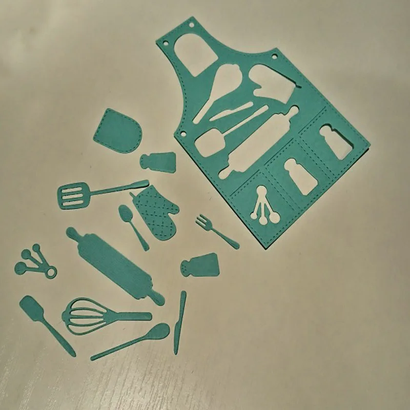 Фартук Кухонный Набор металлические пресс формы ремесло резка Скрапбукинг