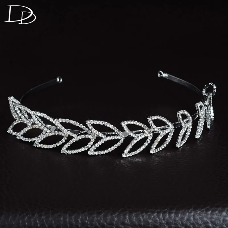 Tiara Simple Leaves Tiara For Lovely Girls Gifts Hf056