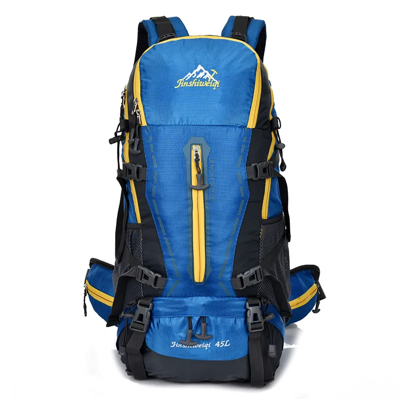 HUWJIANFENG 45L Large Capacity Climbing Cycling Backpack Military Camping Waterproof Nylon Outdoor Hiking Travel Packs Rucksack |
