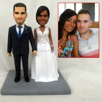 unique wedding cake topper funny near me always and forever souvenir mini statue collection hands made from your photo sculpture