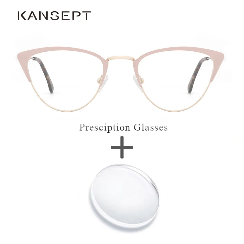 Металлические женские очки по рецепту Компьютерные близорукие прогрессивные #