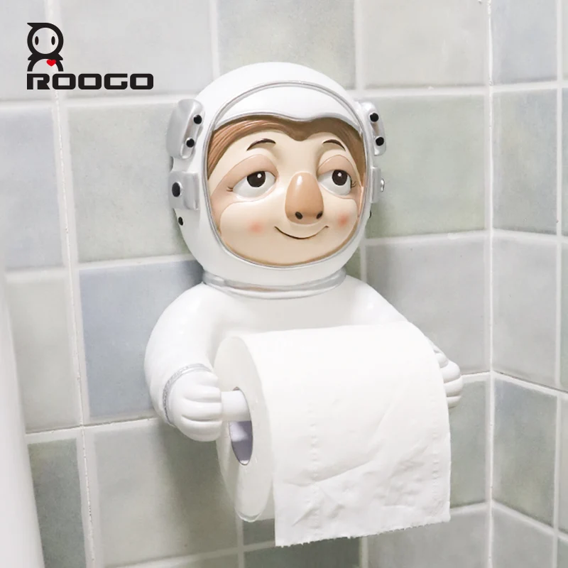 Roogo мультяшное животное Космос астронавт держатель для бумаги туалет керамический ванная комната декоративный диспенсер для бумаги креативный полотенце туалетная бумага