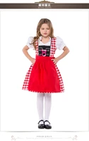 2018 oktoberfest heidi german children beer maid costume bavarian dirndl dress kids costume dress