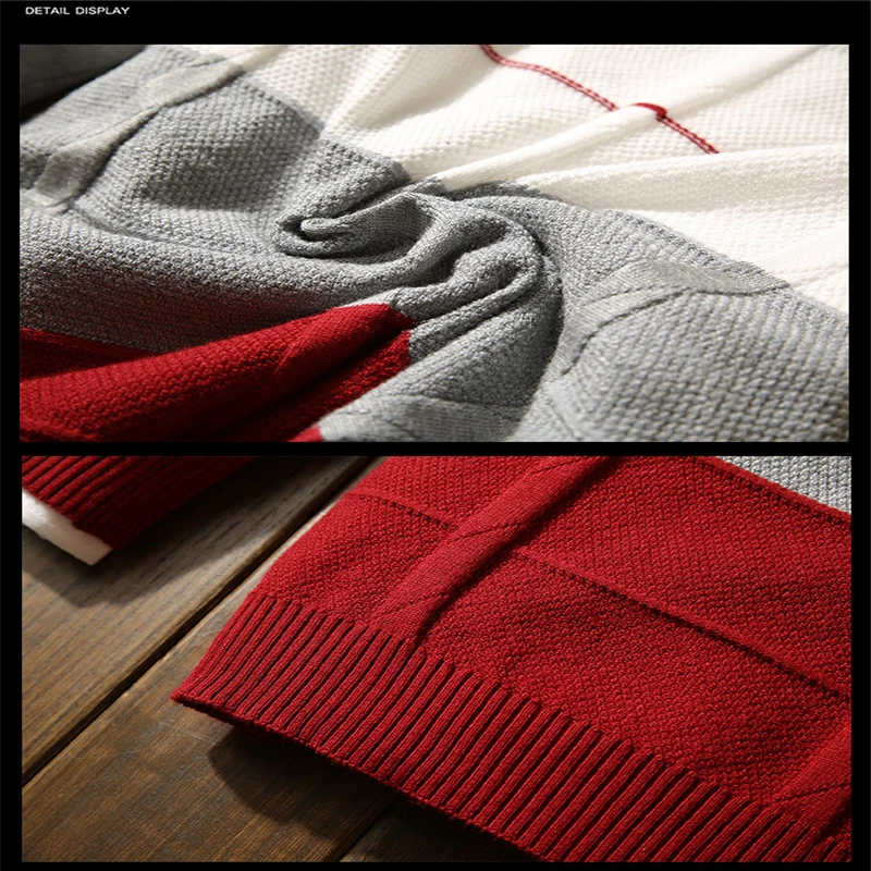 Зимний новый мужской свитер с V образным вырезом синие винно красные свитера 2020