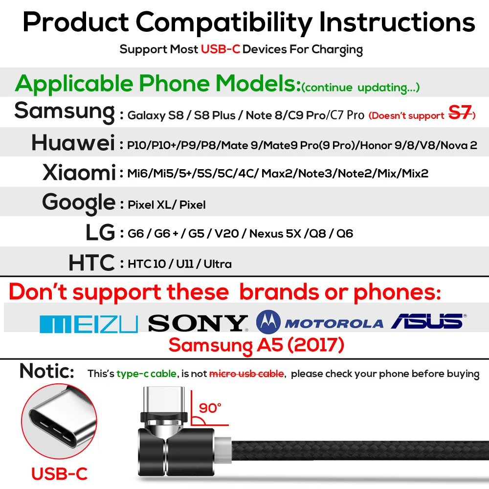Магнитный кабель usb type C, TOPK L-Line1 кабель типа C с l-образной формой 90 градусов светодиодный кабель с магнитной USB-C для зарядки usb-c