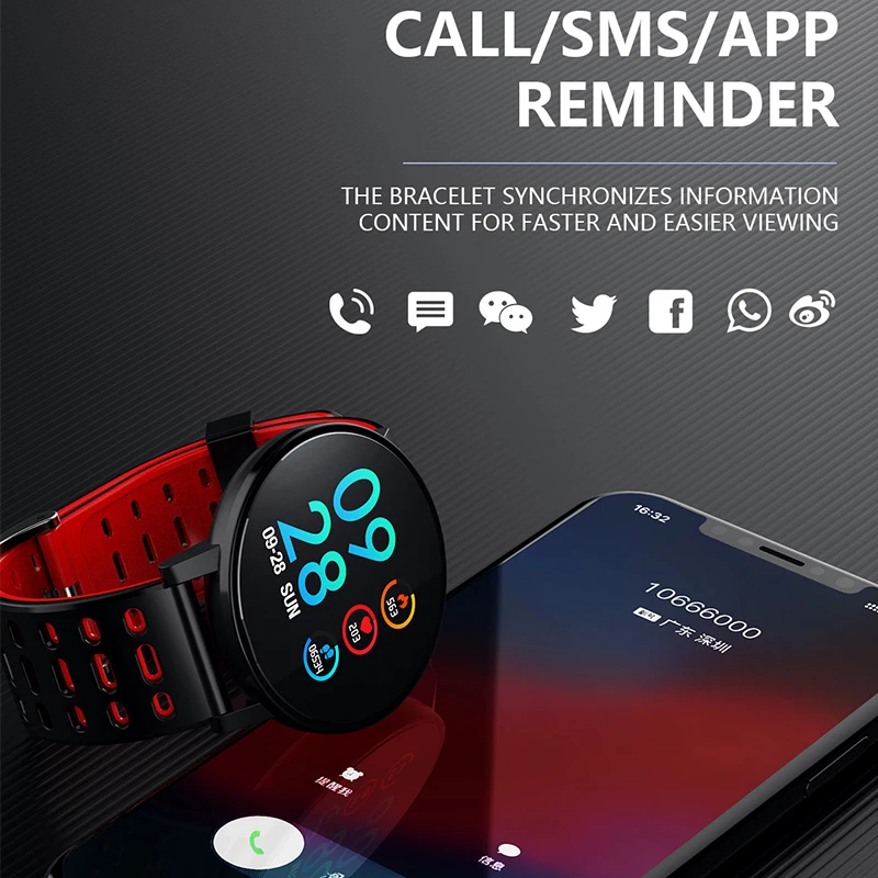 Q9 умные часы IP67 водонепроницаемые носимые устройства Bluetooth Шагомер монитор сердечного ритма цветной дисплей умные часы для Android/IOS