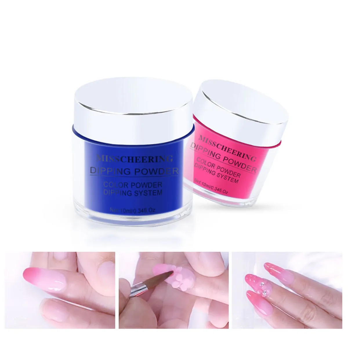 

12 Colors Thermal Dipping Nail Powder Color Changing Dip Nail Glitter Powder System Nail Art Gel Polish Pigments