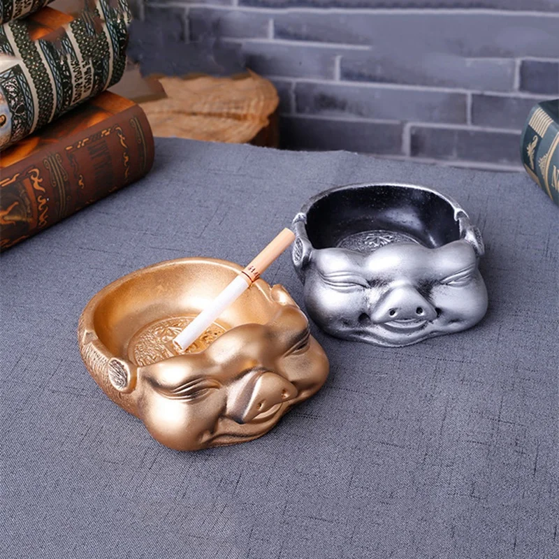 GVCD украшение из смолы свиньи китайская портативная пепельница креативное для