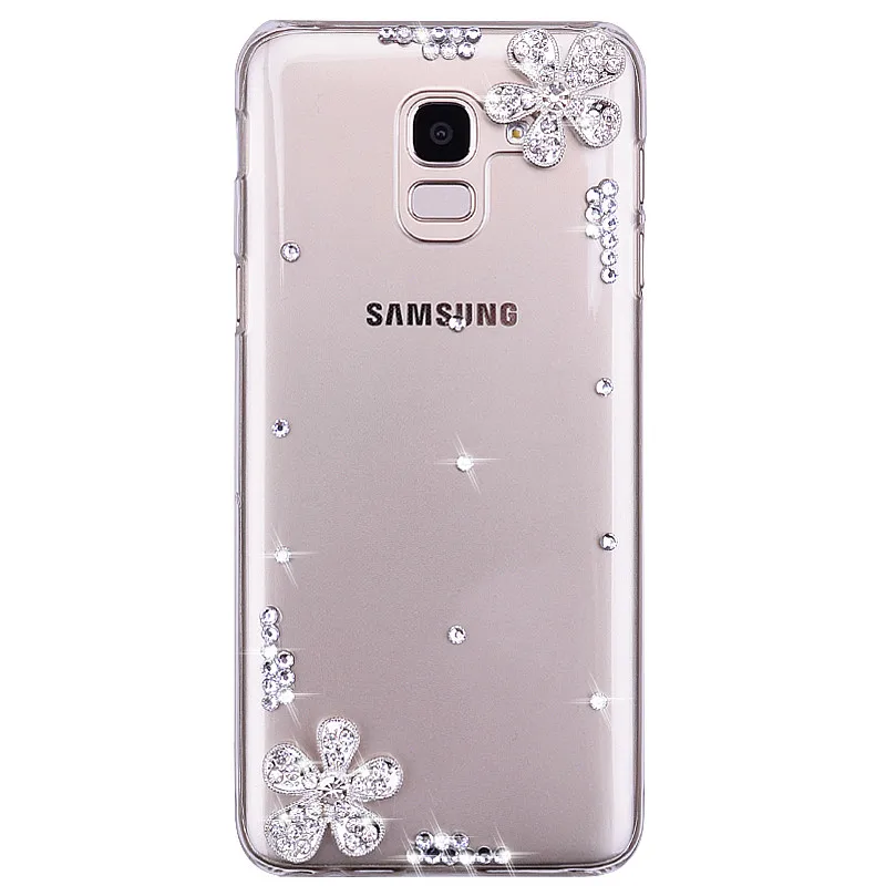 Блестящий цветочный блестящий чехол со стразами для Samsung Galaxy S10 S10e S8 S9 Plus Note 9 8 5 M10